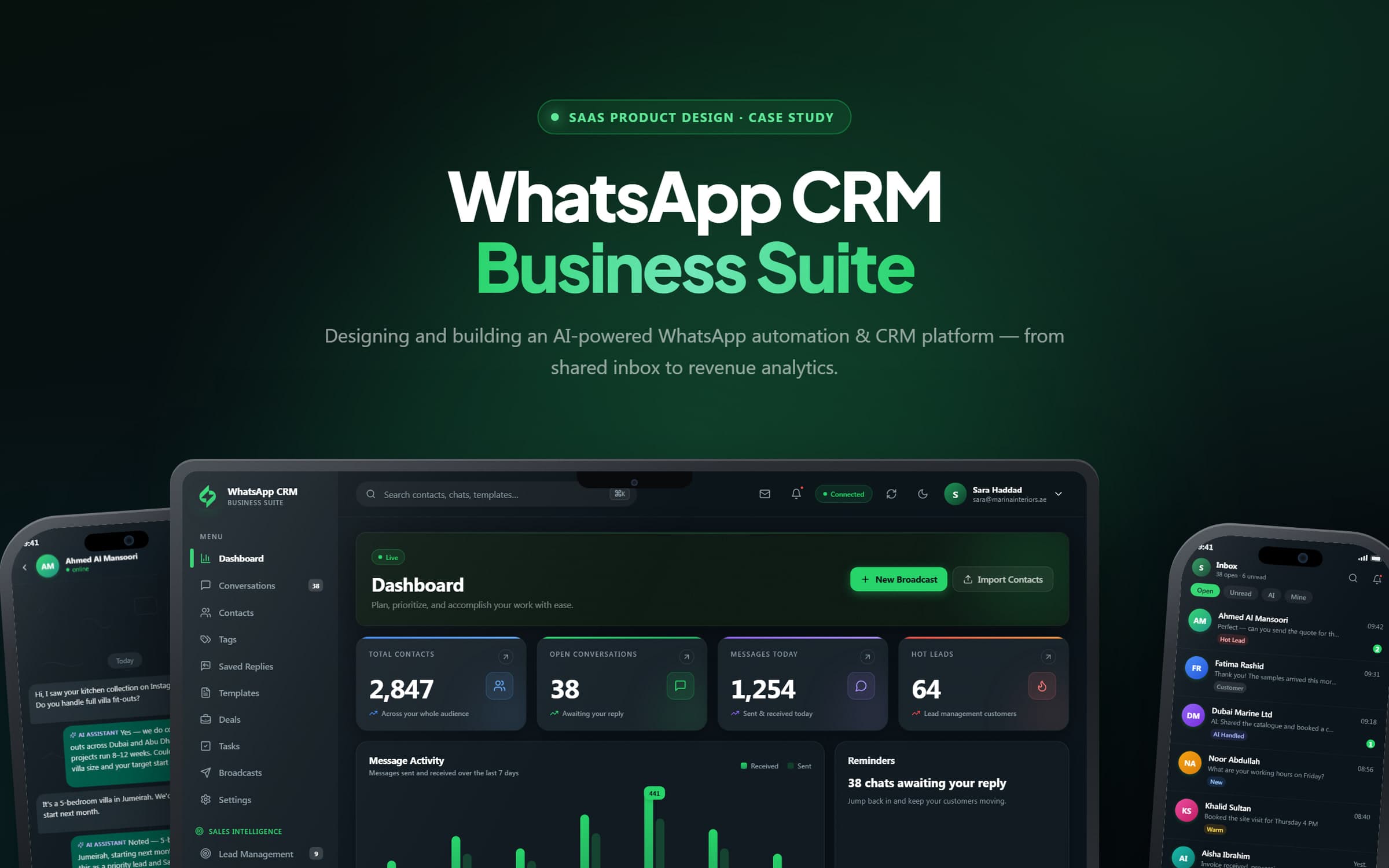 A WhatsApp CRM that turns conversations into sales