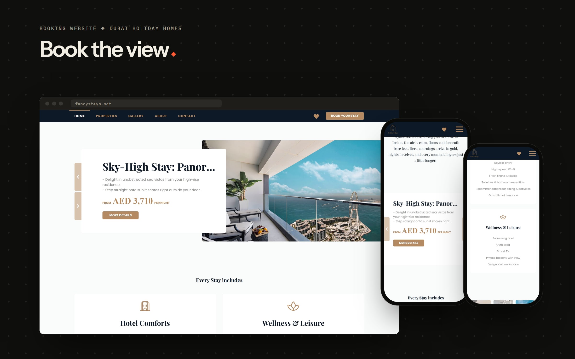 A booking website for luxury holiday homes in Dubai — 1