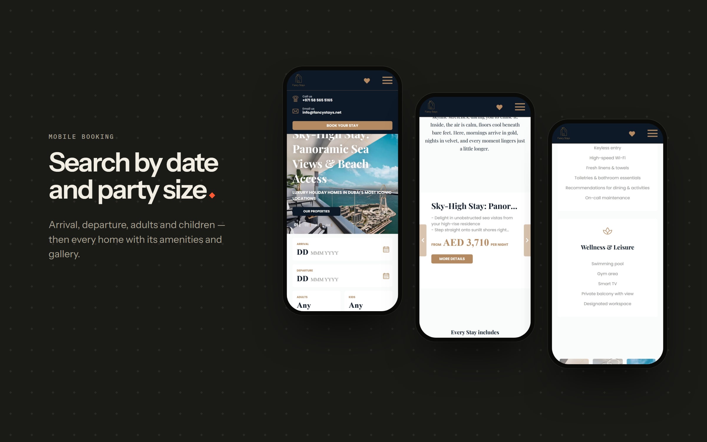 A booking website for luxury holiday homes in Dubai — 2